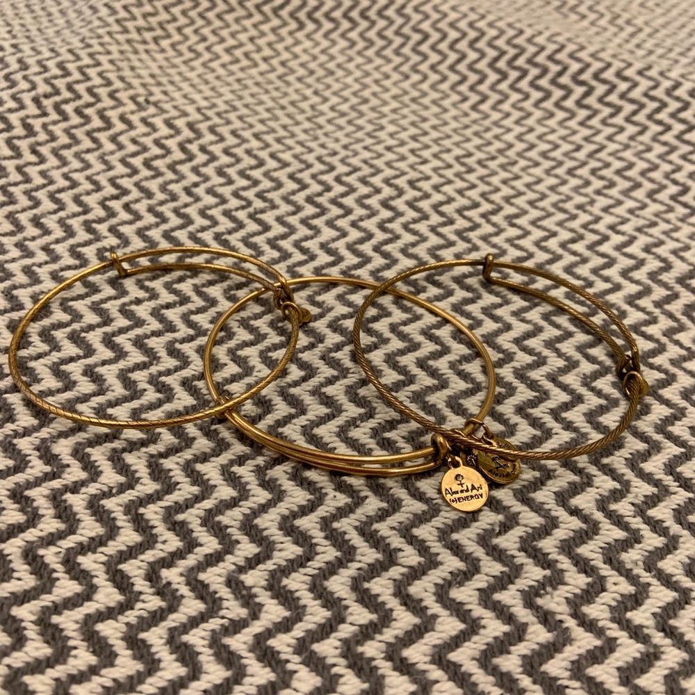 ALEX AND ANI textured bracelets, set of 3